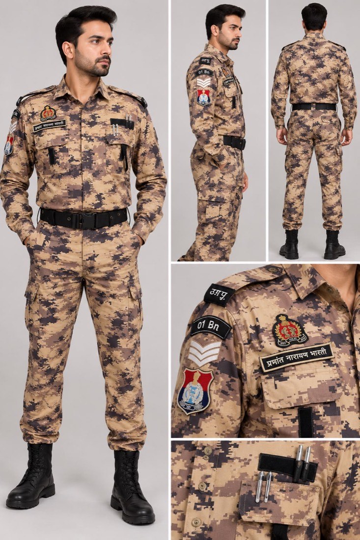 Digital camouflage uniform manufactured for police and paramilitary use